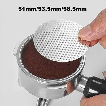 Ultra-Thin 0.2Mm Coffee Filter Mesh 58.5Mm 53.5Mm 51Mm Espresso Puck Screen Reusable Portafilter Filter for Espresso Machine