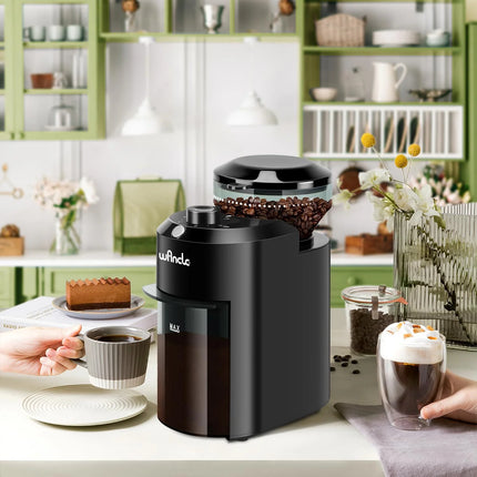 Electric Burr Coffee Grinder - Adjustable with 28 Precise Grind Settings for 12 Cups - Professional Coffee Bean Grinder