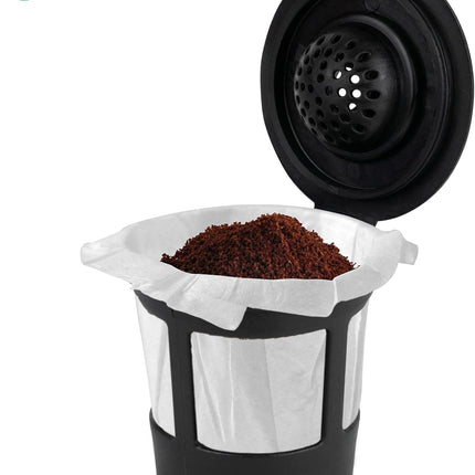 4 Reusable for K-Cups Filter - for Keurig 1.0 Brewers, Eco-Friendly Universal Fit Refillable Single Cup Coffee Filters, Stainless Steel Mesh Filter, Black