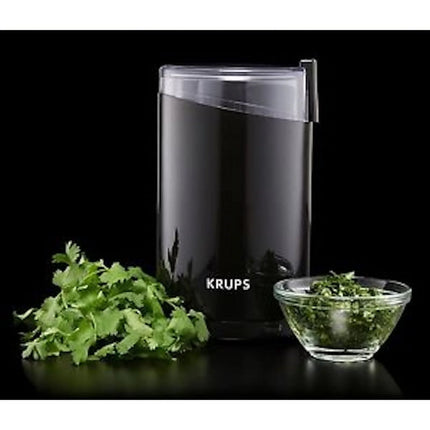 Electric Coffee and Spice Grinder with Stainless Steel Blades - Black