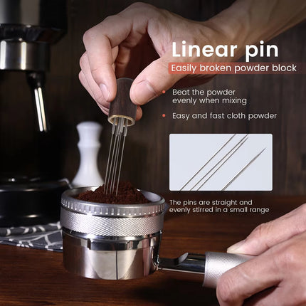 Coffee Tamper Stainless Steel Needles Espresso Powder Stirrer Distributor Leveler WDT Tools Cafe Stirring Accessories B