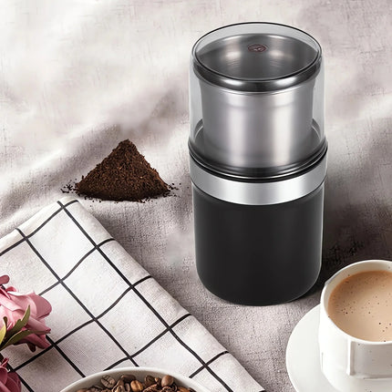 Electric Coffee Bean Grinder with Washable Design for Garlic, Herbs, Grains, and Spices - Automatic Detachable for Effortless Cleaning