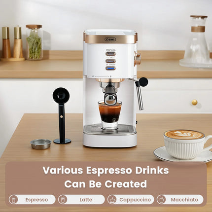 Professional 20 Bar Espresso Machine with Milk Frother - Brew Cafe-Quality Coffee at Home!