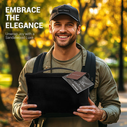 Gift Baskets for Men  Bath Set 8PC Mens Gift Set Birthday Gifts for Men Sandalwood Bath and Body Gift Set, Self Care for Men, Husband Men Christmas Gifts Christmas Gifts for Men