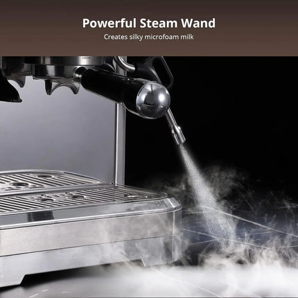 15 Bar Automatic Espresso Coffee Machine with Grinder 88 Fluid Ounces Water Tank