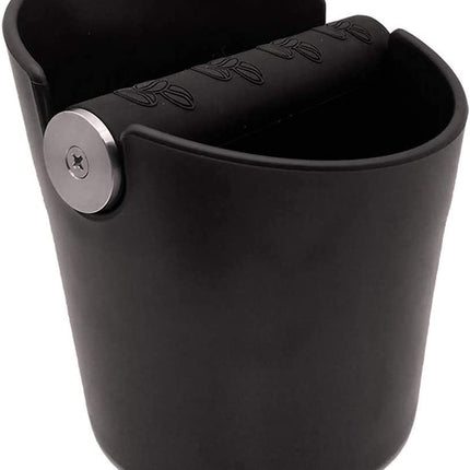 Coffee Knock Box 4.8 Inch Shock-Absorbent Durable Barista Style Knock Box with Removable Knock Bar and Non-Slip Base Gift (Round)