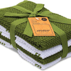 Green Stripes / Dish Towels / 16