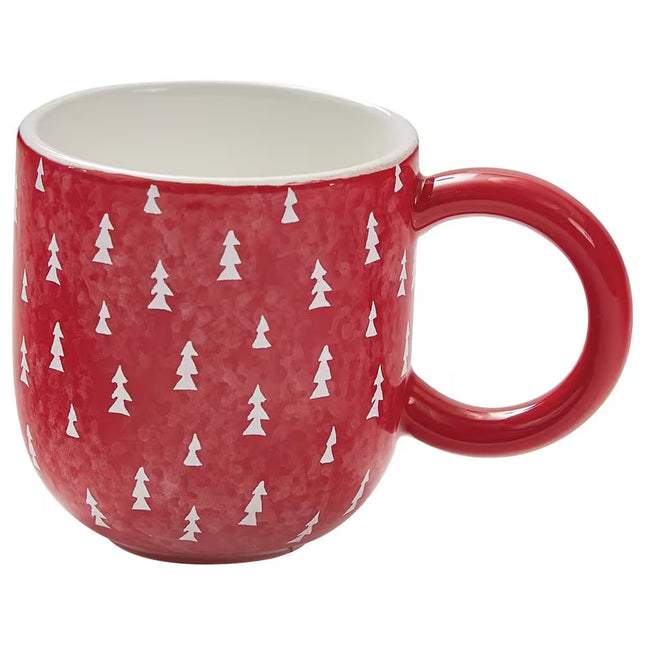 Cozy Up with Cabin Sweet Cabin 16 Oz. Red Stone Mugs - Set of 4