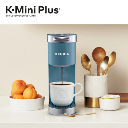 K-Mini plus Single Serve K-Cup Pod Coffee Maker, Evening Teal